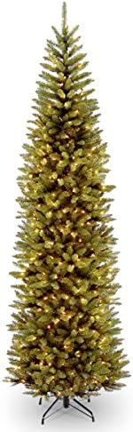 חברת העצים הלאומית המלאכותית המלאכותית עץ חג מולד דק, לבן, אשוח קינגסווד, אורות לבנים, כוללת מעמד, 4.5