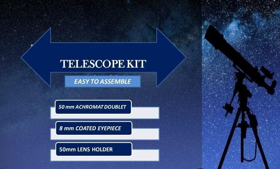 ערכת הכנת טלסקופ ספנקאר 87x זום, עדשת כפילת ACHROMAT 50 ממ, עינית 8 ממ, עדשה 50 ממ