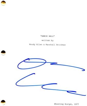 דיאן קיטון חתמה על חתימה - תסריט הסרטים של אנני הול - הסנדק, מייקל, מרלון ברנדו, מרטין שין, לורנס