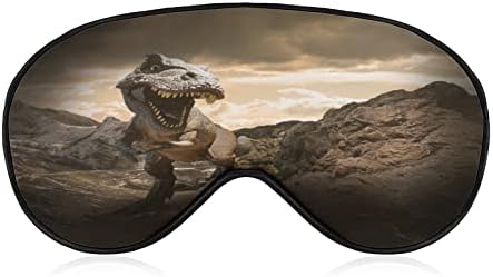 דינוזאור על הסלע מסכת עיניים שינה מכסה עין חוסמת אורות כיסוי עיניים עם רצועה מתכווננת לנסיעות