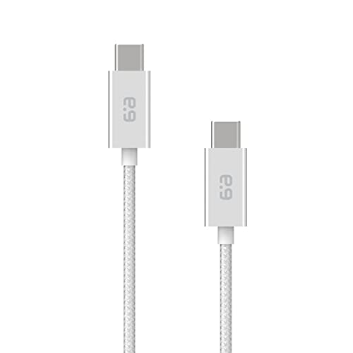 כבל USB-C קלוע טהור לכבל USB-C, כבל מטען למסירת חשמל עבור MacBook, iPad Pro 2020, Galaxy S21/21+/S21ultra/S20,