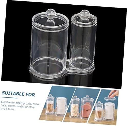קופסא קאבילוק כותנה ספוגית מיכל אחסון צלול מכולות פלסטיק ברורות קופסאות אחסון דקורטיביות עם מכסים