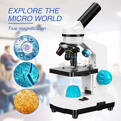 2000 מיקרוסקופ ביולוגי + 13 יחידות אביזרי + אלקטרוני עינית משקפת תלמיד מעבדה מעבדה חינוך