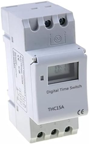 PCGV THC15A ZB18B TIMER מתג אלקטרונית שבועית 7 ימים מתג דיגיטלי מתג דיגיטלי מתג ממסר בקרת טיימר AC 220V 16A