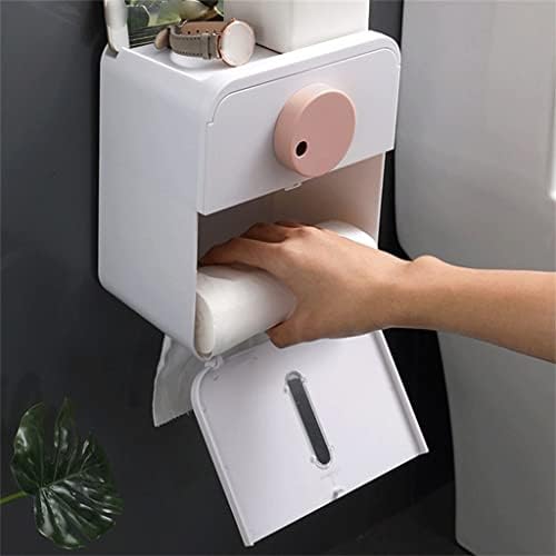 דינגז נייד תיבת רקמות קיר רכוב נייר רול מחזיק נייר מתקן עבור מלון בית אמבטיה מטבח