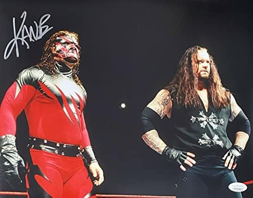 קיין חתום על חתימה 11x14 צילום JSA WWE 10 - תמונות היאבקות עם חתימה