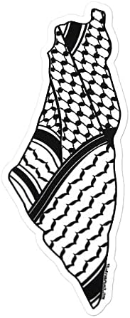 מדבקת ויניל מפת פלסטין קופיה