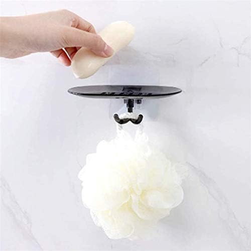 מחזיק ספוג סבון סבון XJJZS עם וו למקלחת אמבטיה קיר קיר רכוב ללא קידוח