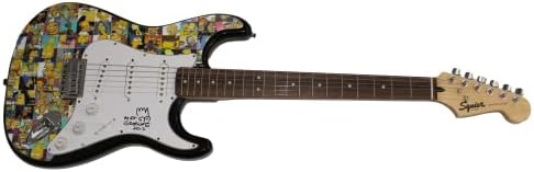 מאט גרונינג חתם על חתימה בגודל מלא מותאם אישית יחיד במינו 1/1 פנדר סטראטוקסטר גיטרה חשמלית עם אמנות מקורית