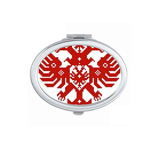 רוסיה לאומי סמל נשר מראה נייד לקפל יד איפור כפול צד משקפיים