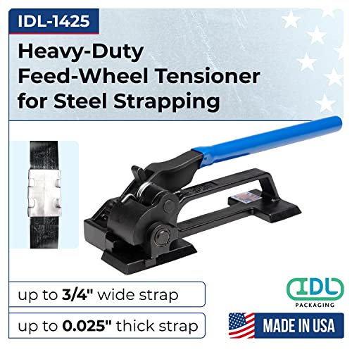 אריזות IDL IDL-1425 מתלח רצועות גלגלים עבור 3/8 עד 3/4 אינץ 'רצועה, ארהב תוצרת-כלי להקה כבד עם כוח הידוק