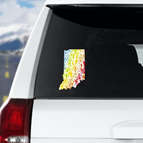 צורת מדינת לואיזיאנה בצבעי מים מדבקות מכוניות קשת ארהב מדינות מדבקות לרכב להטבים גאווה הומוסקסואלית מדבקות מכוניות