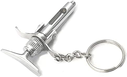 לאחה יבוא שיניים לשאוב מזרק מחסנית מחזיק מפתחות מפתח שרשרת טבעת רופא אחות מתנה