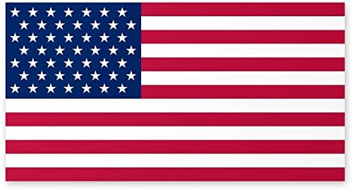 מדבקת פגוש דגל אמריקאי של ארהב - 4x6 - מזג אוויר ועמידות בפני UV ממגנטים גמישים