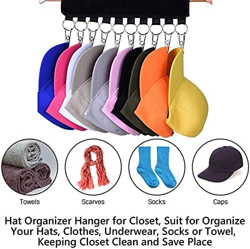 תליית כובע ארגונית סוגר נייד בד בגדים וכובע קליפ כובע אחסון