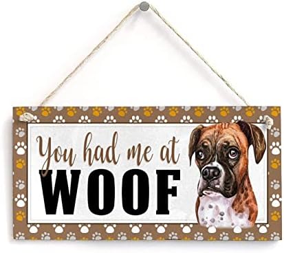 כלב אוהבי ציטוט סימן צרפתית בולדוג היה לך לי באופן ווף מצחיק עץ כלב סימן כלב שלט זיכרון כפרי