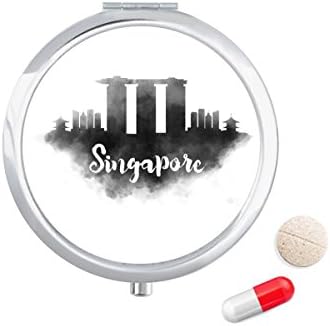 סינגפור לנקמרק דיו עיר ציור גלולת מקרה כיס רפואת אחסון תיבת מיכל מתקן