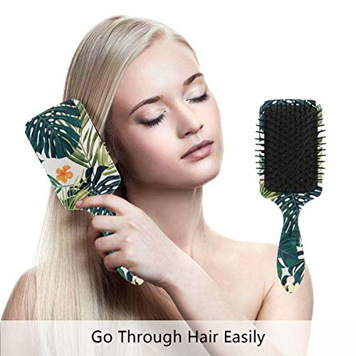 מברשת שיער של כרית אוויר של VIPSK, עלים ירוקים צבעוניים פלסטיק, עיסוי טוב מתאים ומברשת שיער מתנתקת