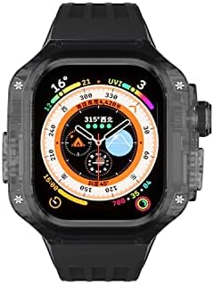 Adaara 49 ממ תיק שקוף+להקת שעון עבור Apple Watch Ultra 49m