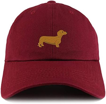טרנדי הלבשה חנות תחש כלב רקום נמוך פרופיל רך כותנה אבא כובע כובע
