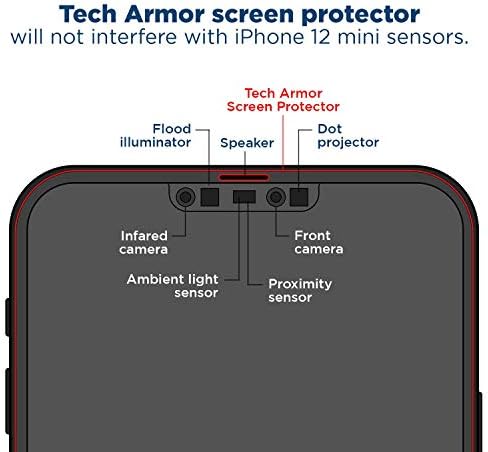 מגן מסך סרט שקוף לשריון טק המיועד לאייפון 12 מיני 5.4 אינץ ' 4 מארז 2020