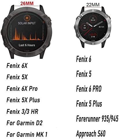 SKXMOD 26 22 ממ שחרור מהיר רצועות שעון עבור GARMIN FENIX 6 6X PRO 5X 5 פלוס 3HR S60 MK1 FOORUNNER