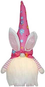 קישוט חג המולד מהנה של חג הפסחא קישוטי ארנב חמים מעצבים קישוטים של בובות אור חמוד ללא פנים, וקישוט