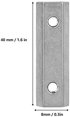 חריץ כפול אגוז, Z043M סגסוגת אבץ מתכת חריץ כפול אגוז המשמש לתיקון צלחת בסיס או חיזוק