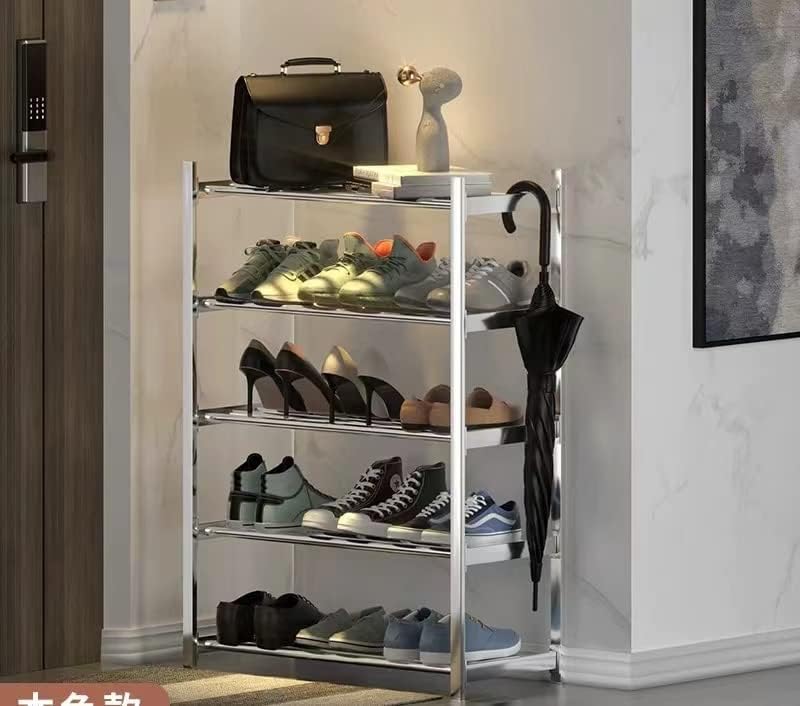 מארגן מדפי נעליים של Daifannuo 5-שכבות לארון כניסה חדר שינה מבריק