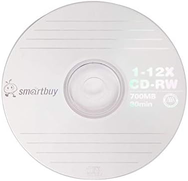 10 חבילות SmartBuy CD-RW 1-12X 700MB/80 דקות במהירות גבוהה לוגו ממותג לוגו ריק דיסק מדיה