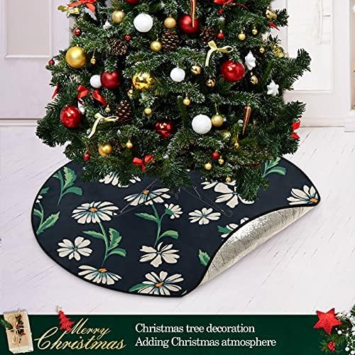 חיננית רקע שחור עץ חג המולד מחצלת עץ אטום למים שטיח מחצלת מחצלת מתחת לאביזר עץ חג המולד להגנה על הרצפה