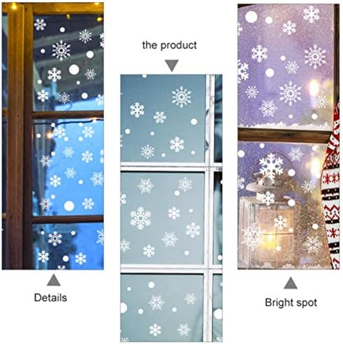 מדבקות קאבילוק נוכחות 4 יחידות חלון מדבקת פתית שלג מדבקת קיר לחג המולד מדבקה מדבקה מדבקות אמנות קיר מדבקות לחדר