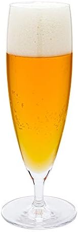 כלי מסעדה ווגליה עירום 13 עוז נבע זכוכית בירה של פילסנר-קריסטל-2 1/2 איקס 2 1/2 איקס 8 1/2 - 12 תיבת ספירה