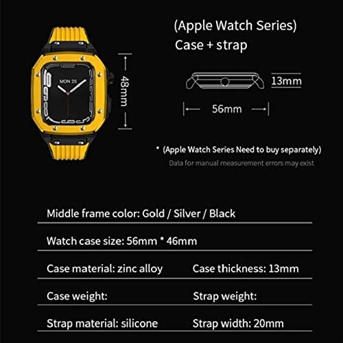 טקסום ללהקת Apple Watch סדרה 7 45 ממ סגסוגת סגסוגת מארז 44 ממ 42 ממ מתכת יוקרה גומי נירוסטה אביזרי