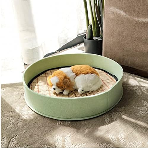 גור מיטת מיטות עבור קטן כלב כלב כרית סוכריות בצבע עגול לחיות מחמד מלונה כלב קן וכלב מלונה