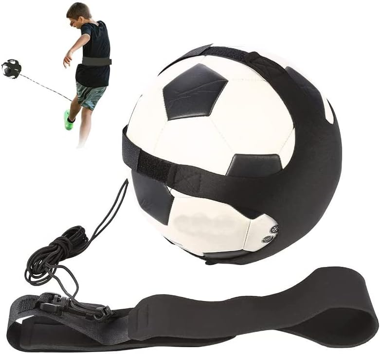 מתכוונן חגורת כדורגל אימון כדור-מתאים גדלים 3, 4 & מגבר; 5 - כדורגל אימון ערכת אימון מיומנויות ילד חגורת מגן