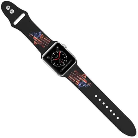 אופני עפר רוכבי מוטוקרוס ארהב דגל מקורי מודפס מודפס Apple Watch - רצועת סיליקון רכה ועמידה Apple Watch