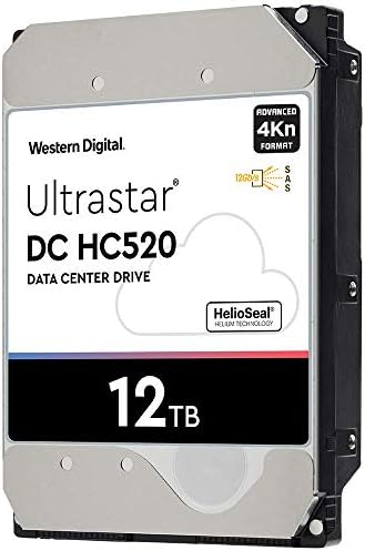 HGST WD ULTRASTAR DC HC520 HUH721212AL4200 12TB HDD 7200 סלד SAS 12GB/S ממשק 4KN ISE 3.5 אינץ