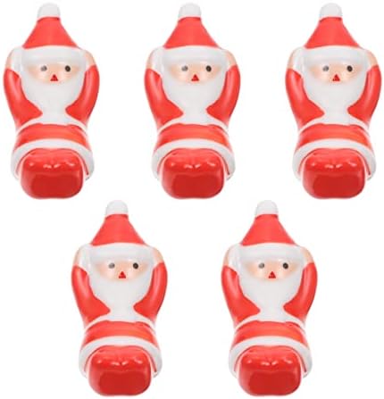 קישוטי חג המולד באנגו -קיצוץ קרמיקה מקלות מקלות מנוחה מחזיק כלי נשק: 5 יחידות סנטה קלאוס מקלות