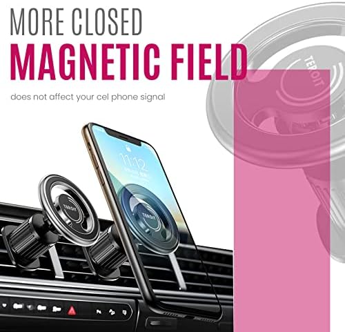 תושבת לרכב לאייפון-360 סיבוב מחזיק טלפון מגנטי חזק ללוח מחוונים לרכב-תושבת טלפון לרכב דיבורית תואמת לאייפון