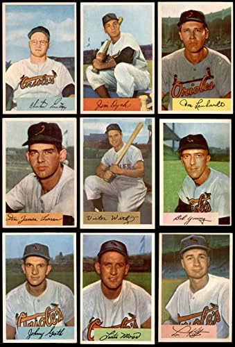 1954 צוות Bowman Baltimore Orioles קבע את Baltimore Orioles Ex orioles