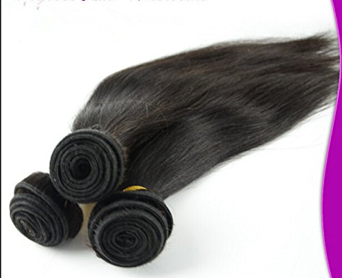 8 א דג 'ון שיער בלתי נראה חלק 4 יח' חבילה בתולה סיני רמי שיער טבעי 3 חבילות שיער וויבס מעורב אורך