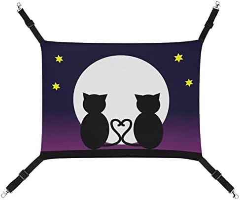 חיות מחמד ערסל כוכב ירח חתול חתול שינה מיטה עם רצועות מתכווננות ווי מתכת
