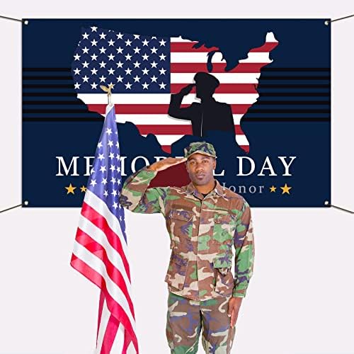 יום זיכרון רקע באנר זוכר וכבוד כוכב פסים אמריקאי פטריוטית צילום קיר רקע קישוט