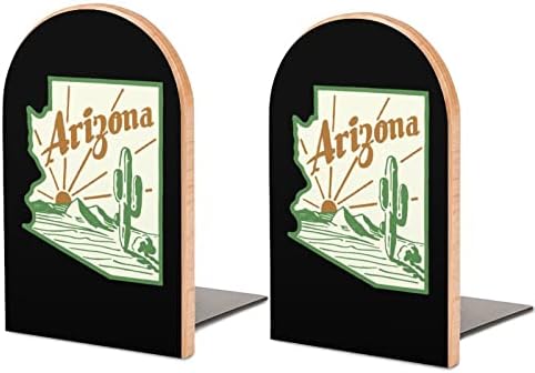 אריזונה קקטוס ספר מסתיים עבור מדפי עץ ספר סטנד ספר מחזיק עבור ספריית בית ספר משרד בית מחקר דקור