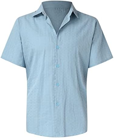 אופנה לגברים חולצת דש בצבע מוצק מזדמן חולצה שרוול קצר באביב ובקיץ חולצת טי מזדמן