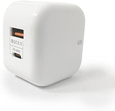 מטען גלי קופסאות תואם לניטוי נייד נייד T14S - PD Minicube, 20W PD מטען קיר מסוג USB -C עבור צג