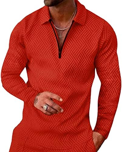 חולצות פולו של שרוול קצר של גברים חולצות צבע אופנה בלוק צווארון צווארון סווטשירטים סוודר חולצות