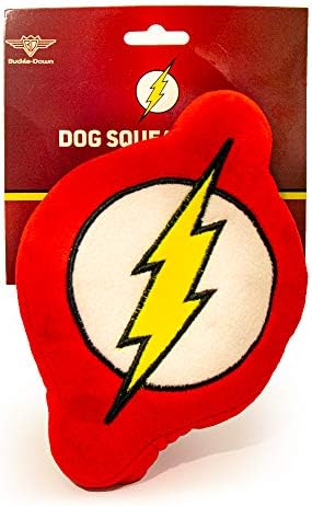 אבזם צעצוע של כלבים פלאש פלאש פלאש אייקון אדום לבן צהוב 8 x 6