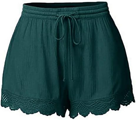 מכנסי קיץ 2023 לנשים מקצרים קיץ תחרה פרחונית לקצץ מכנסיים קצרים נוחים מזדמנים מכנסיים קצרים מזדמנים